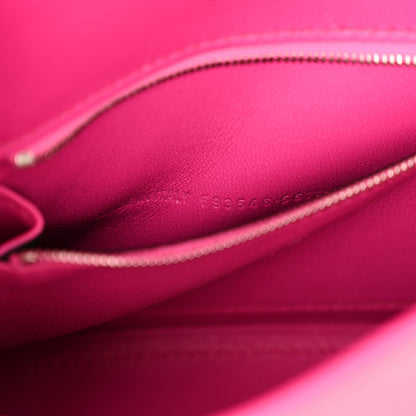 Balenciaga Shiny Box Calfskin Small Hourglass Top Handle Bag Acid Fuchsia 7 of 16