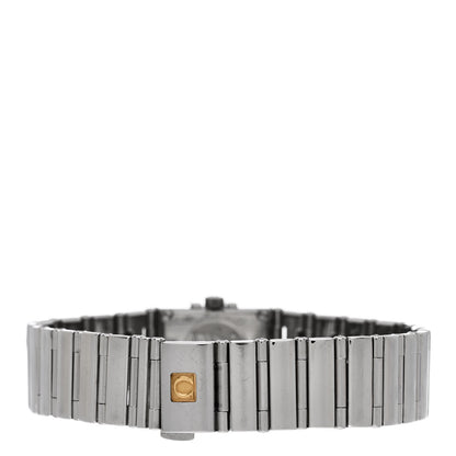 Omega Stainless Steel Diamond Bezel Blue Mother of Pearl 15mm Constellation Quadra Quartz Watch 1537.74.00 3 of 5