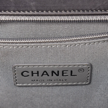 Chanel Lambskin Quilted Large Boy Flap Grey 6 of 11