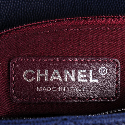 Chanel Caviar Quilted Medium Coco Handle Flap Navy 7 of 8
