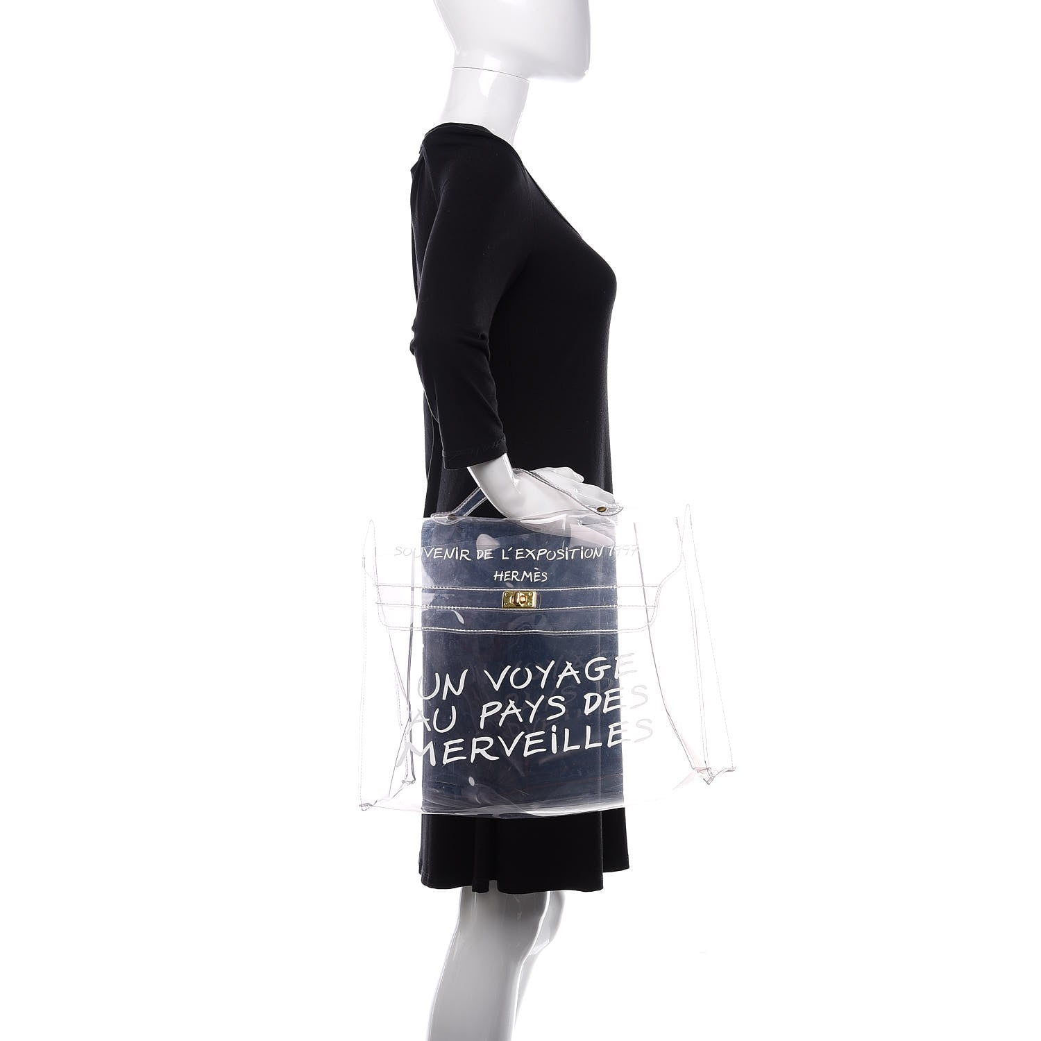 Hermes Vinyl Souvenir De L'Exposition Kelly Transparent 2 of 8
