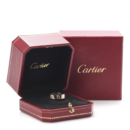 Cartier 18K Pink Gold Pink Sapphire 5.5mm LOVE Ring 51 5.75 5 of 5