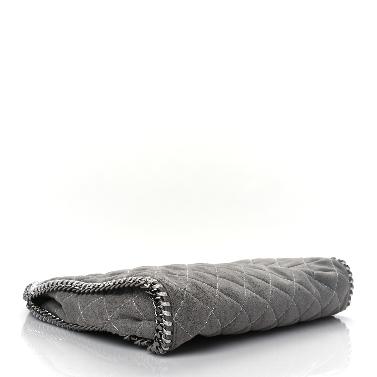 Shaggy Deer Quilted Small Falabella Tote Grey