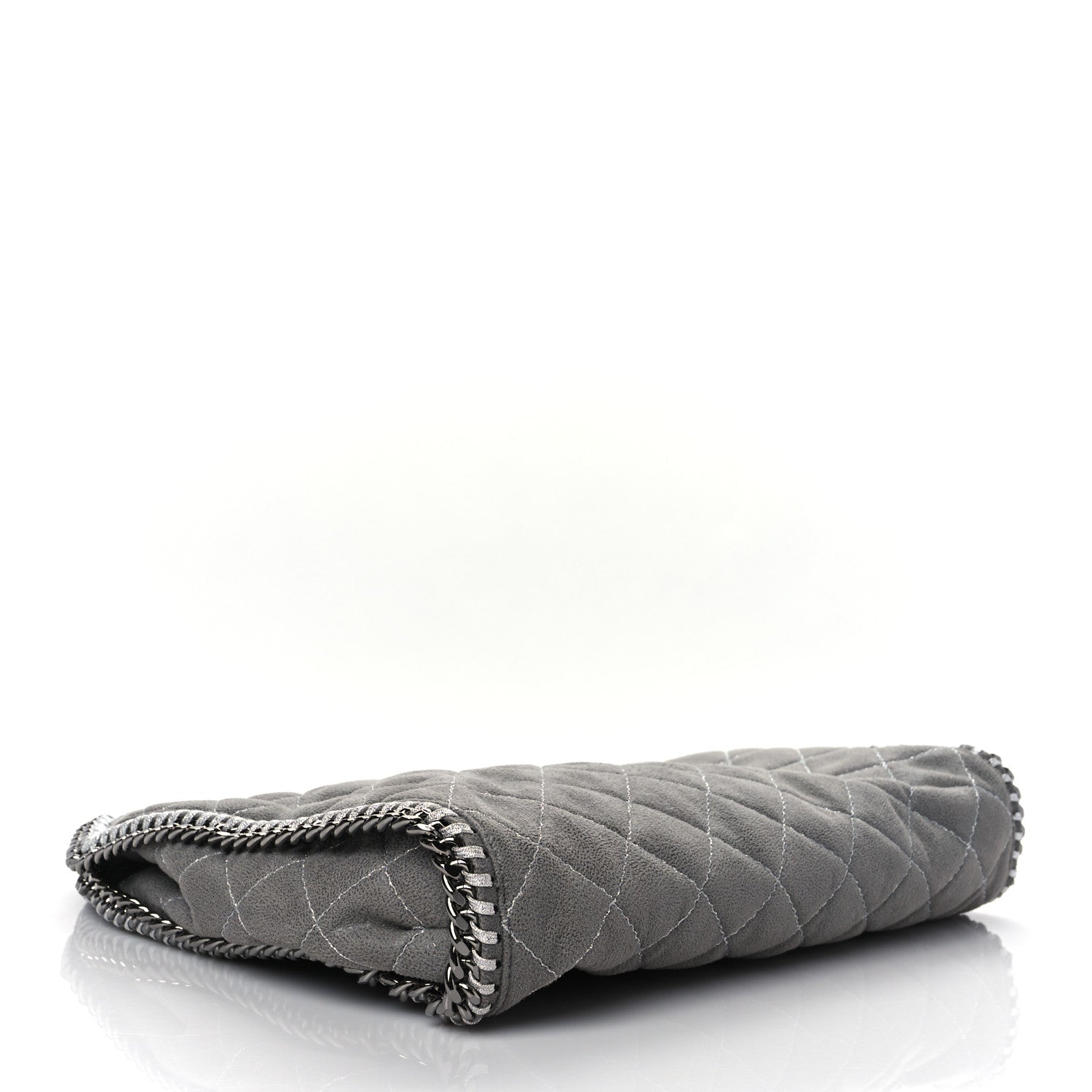 Stella McCartney Shaggy Deer Quilted Small Falabella Tote Grey 3 of 8
