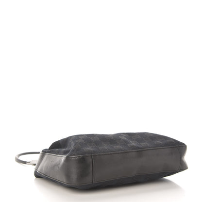 Gucci Monogram GG Small Clasp Hobo Black 4 of 13