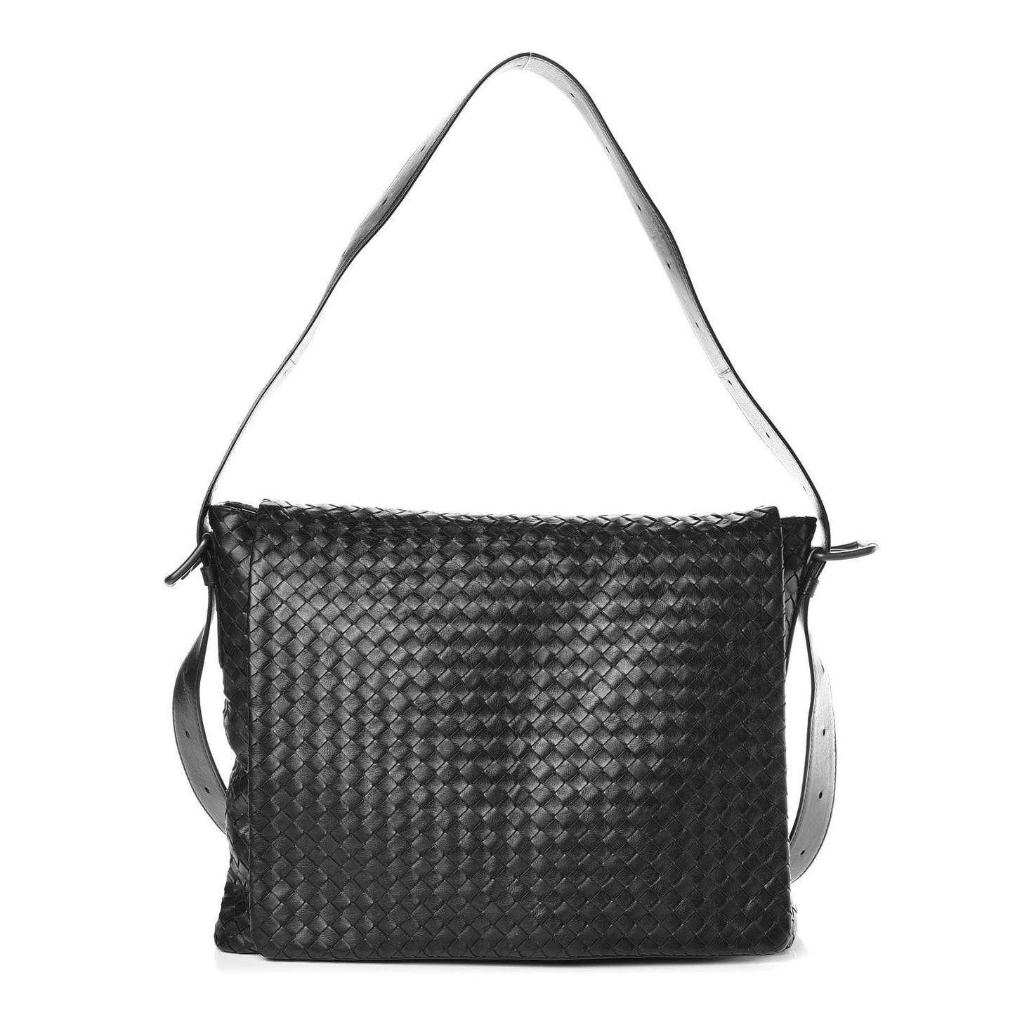 Nappa Intrecciato Messenger Bag Black