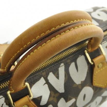 Louis Vuitton Monogram Graffiti Speedy 30 Silver 6 of 9