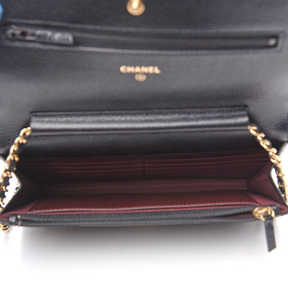 Chanel Caviar Quilted Wallet On Chain WOC Black 4 of 7