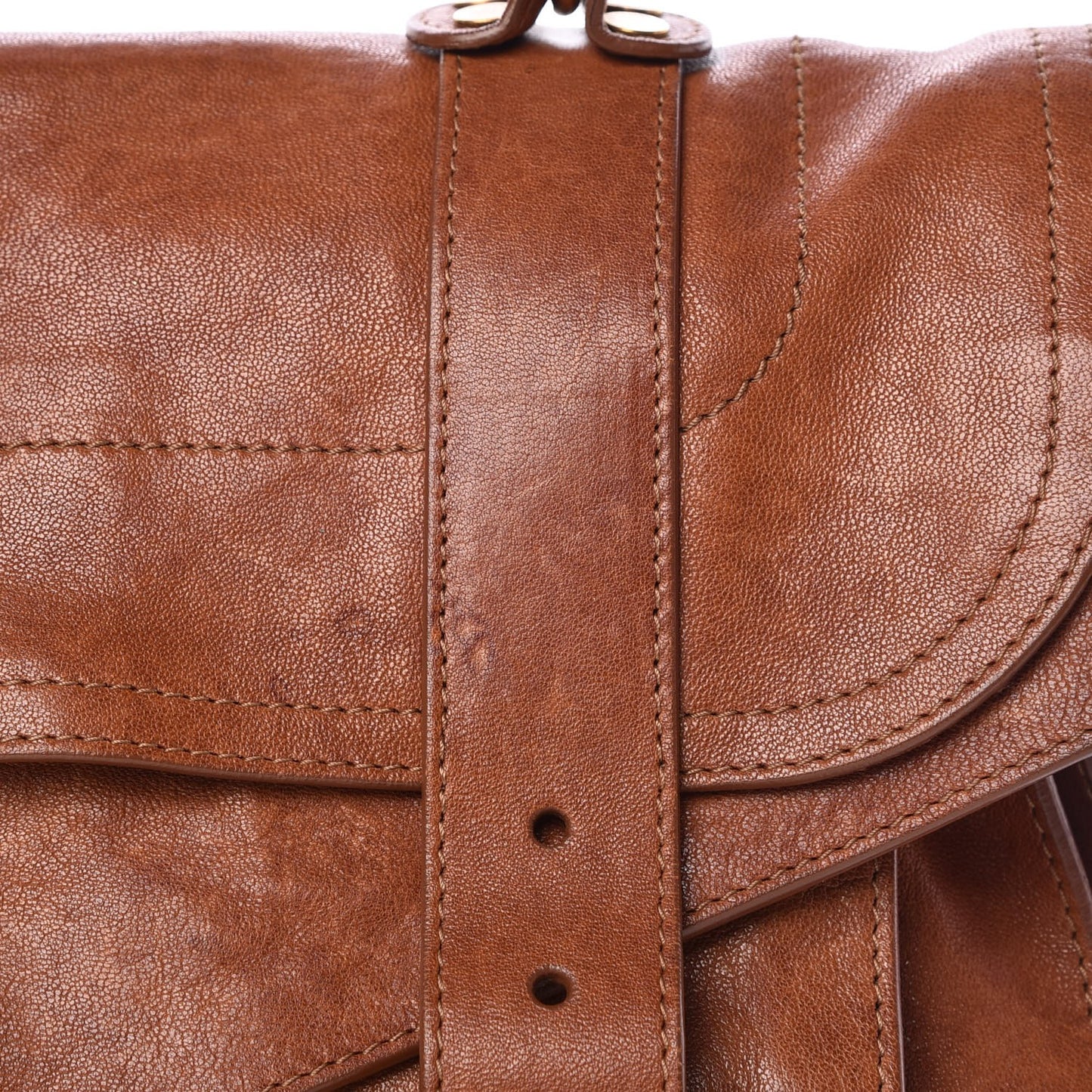 Lambskin Medium PS1 Satchel Saddle