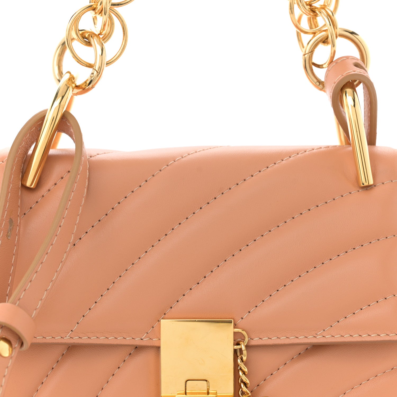 Chloe Calfskin Quilted Mini Drew Bijou Shoulder Bag Blushy Pink 8 of 11