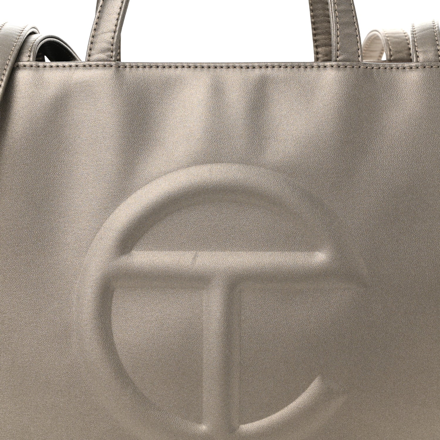 Telfar Metallic Vegan Leather Medium Shopping Bag Bronze 7 of 12