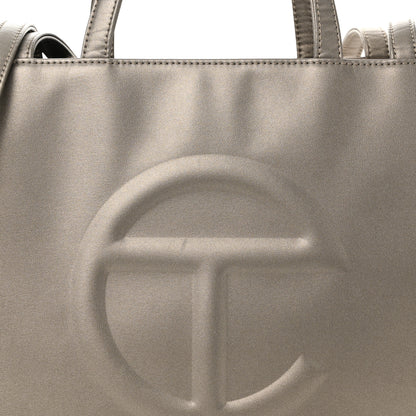 Telfar Metallic Vegan Leather Medium Shopping Bag Bronze 7 of 12