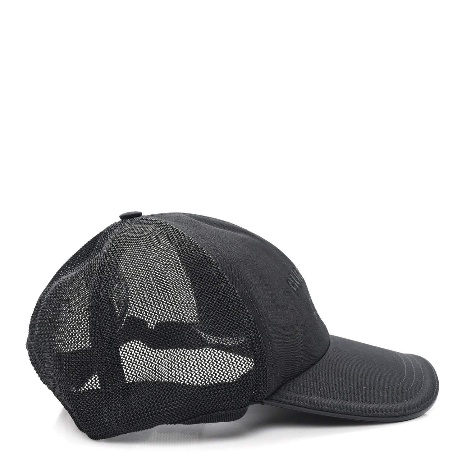 Burberry Cotton Mesh Horseferry Logo Baseball Cap L Black 6 of 9