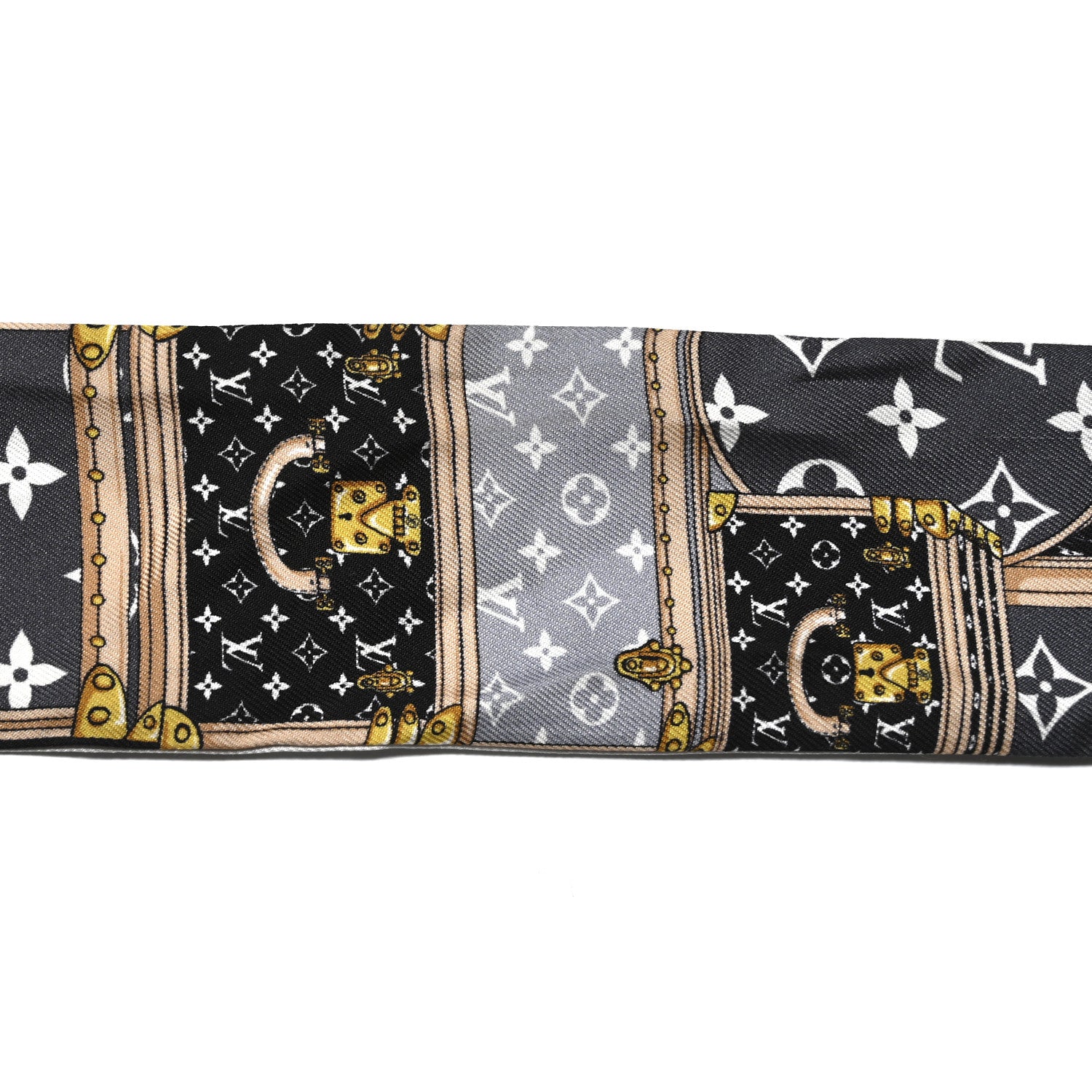 Louis Vuitton Silk Monogram Let's Go BB Bandeau Black 4 of 4