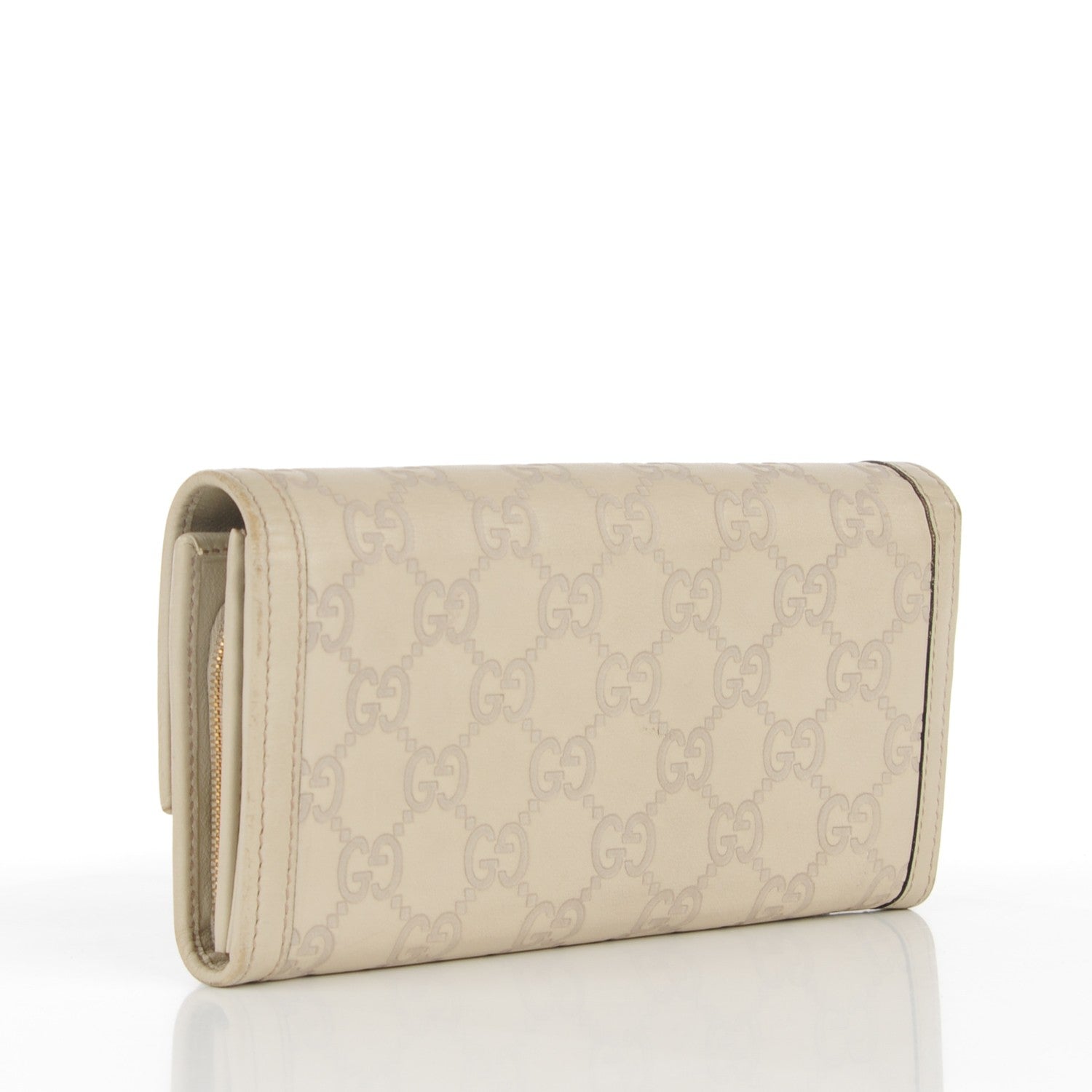 Gucci Guccissima Sukey Continental Wallet Off White 4 of 6