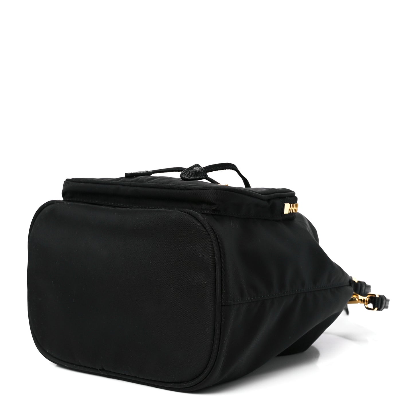 Re-Nylon Duet Drawstring Shoulder Bag Black