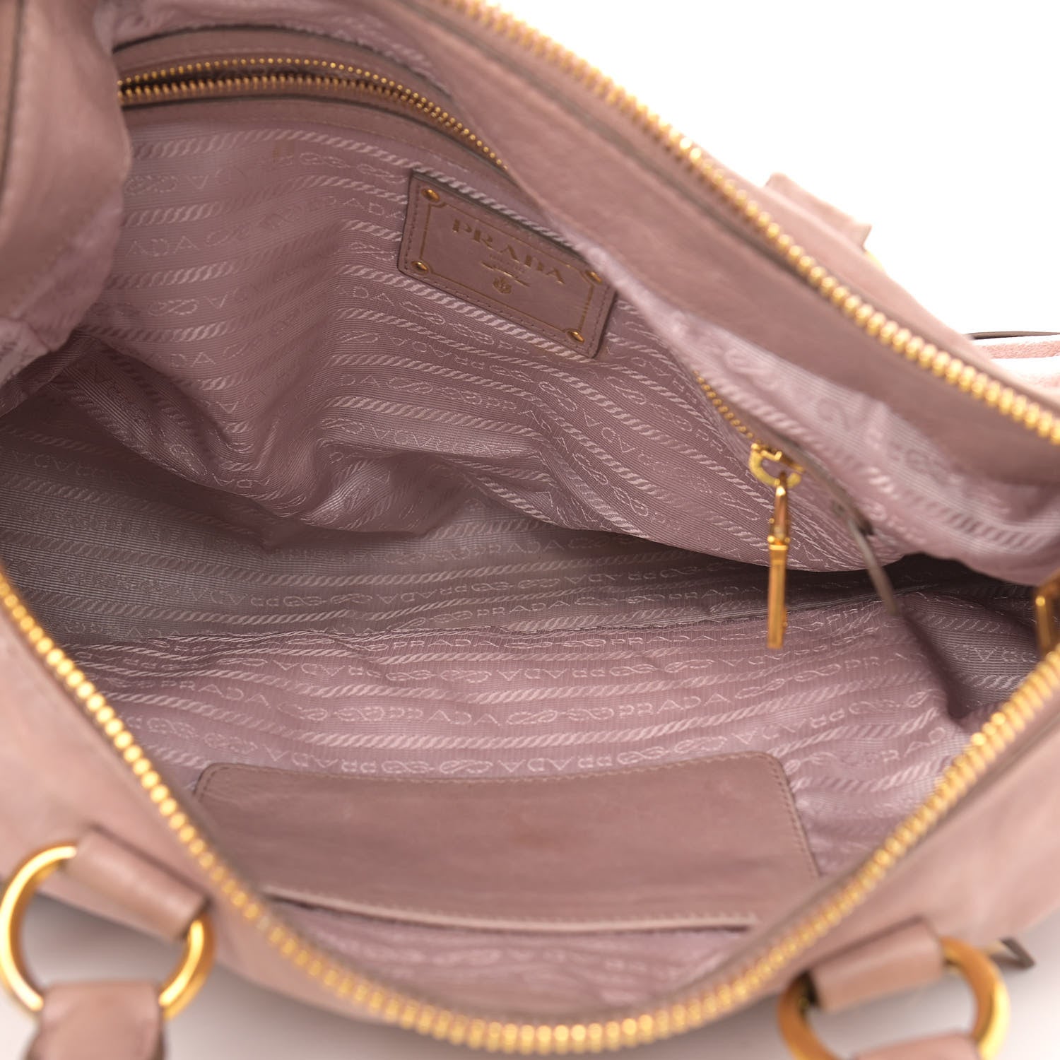 Prada Vitello Shine Antik Satchel Mughetto 5 of 15