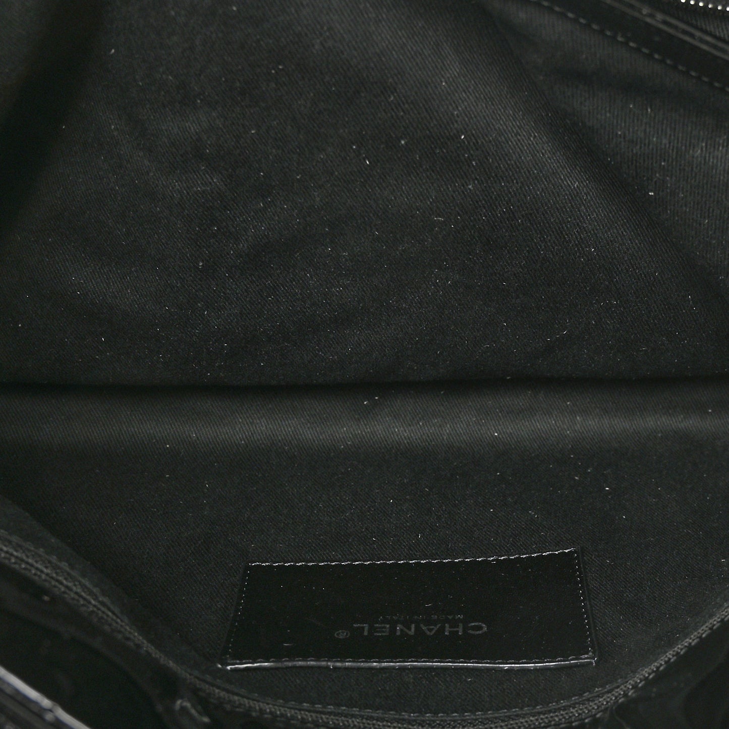 Patent Quilted Maxi Just Mademoiselle Bowling Bag Black