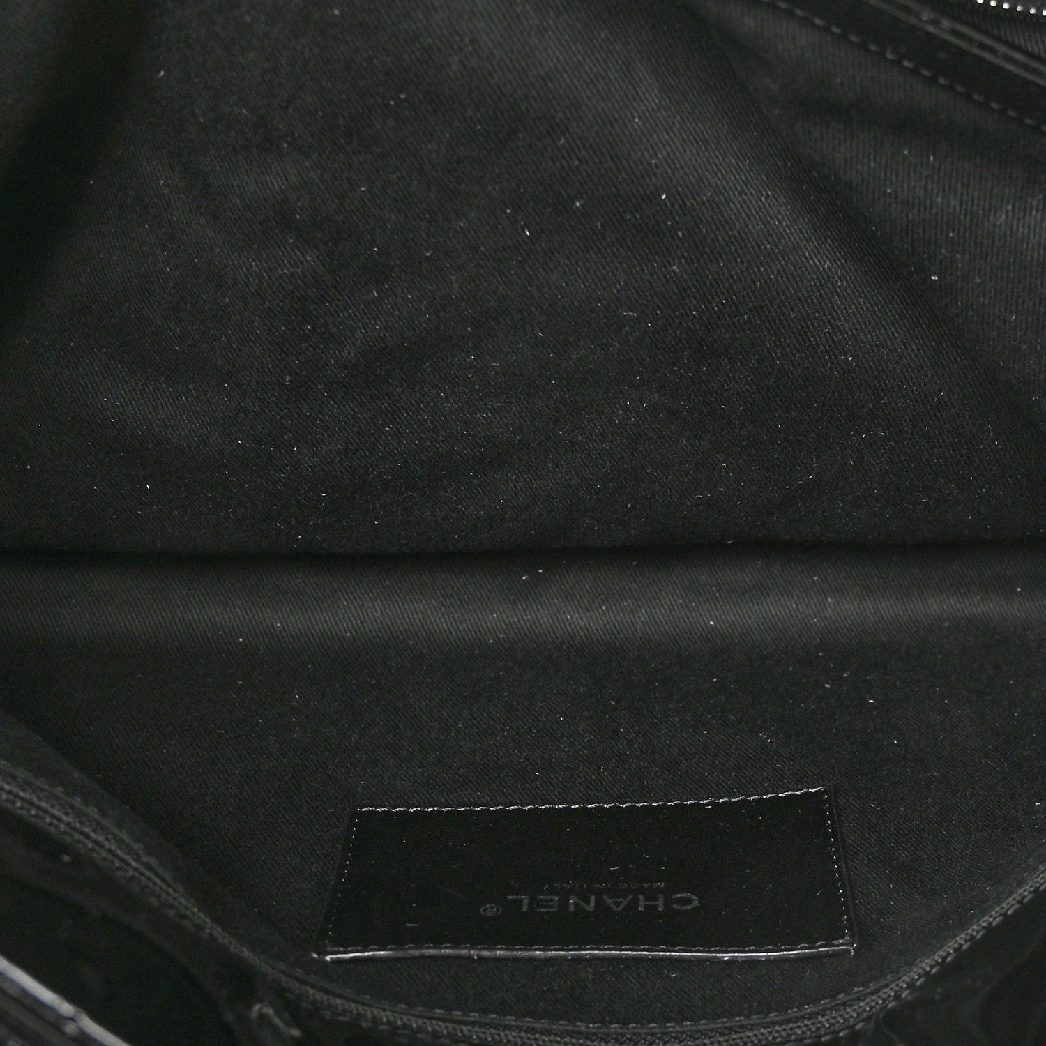 Chanel Patent Quilted Maxi Just Mademoiselle Bowling Bag Black 8 of 13