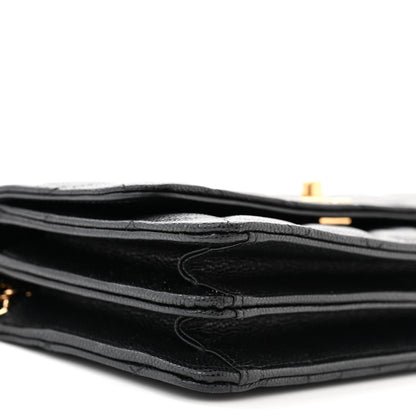 Chanel Shiny Caviar Quilted Flap Charm Wallet On Chain WOC Black 10 of 12