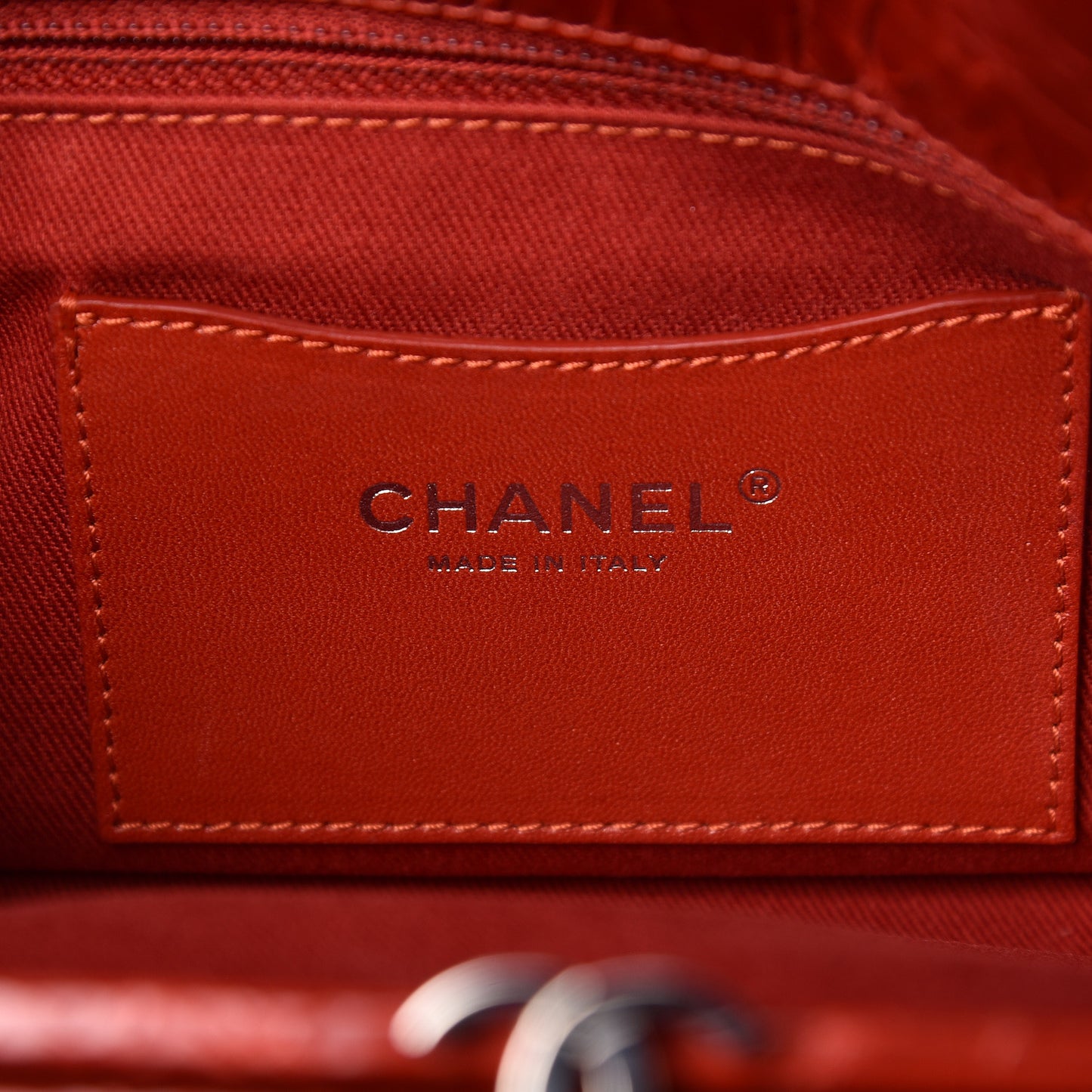 Glazed Calfskin Quilted Medium Just Mademoiselle Red