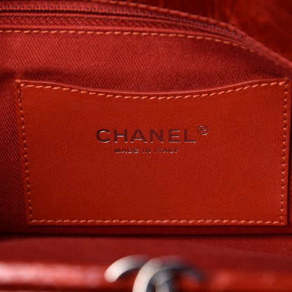 Chanel Glazed Calfskin Quilted Medium Just Mademoiselle Red 6 of 11