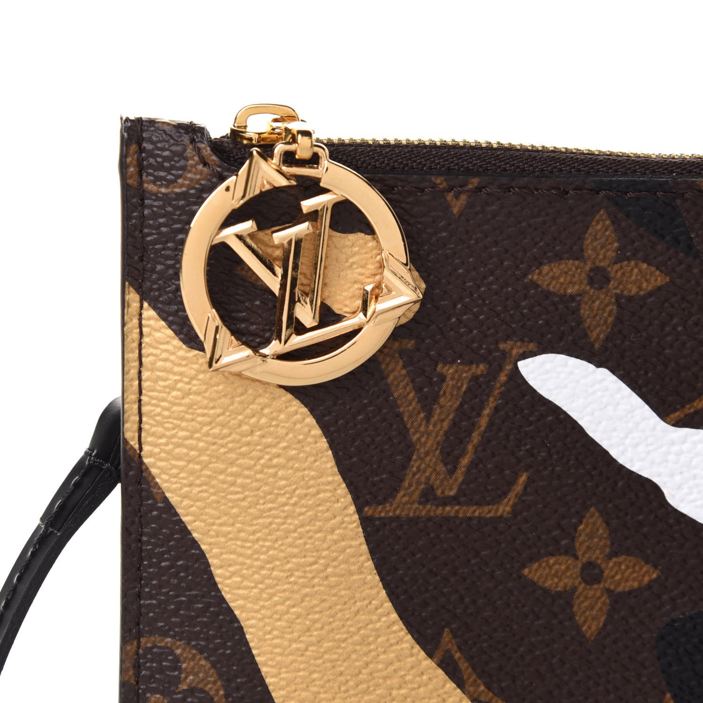 X LOL Monogram Neverfull MM GM Pochette Gold Silver