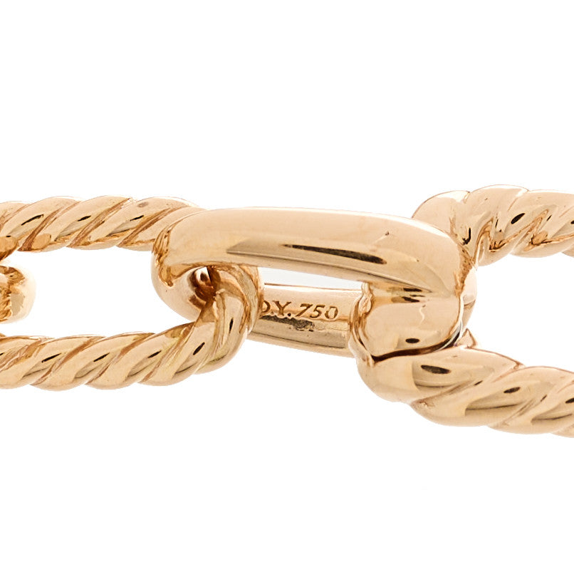 18K Rose Gold 6mm Madison Classic Chain Bracelet