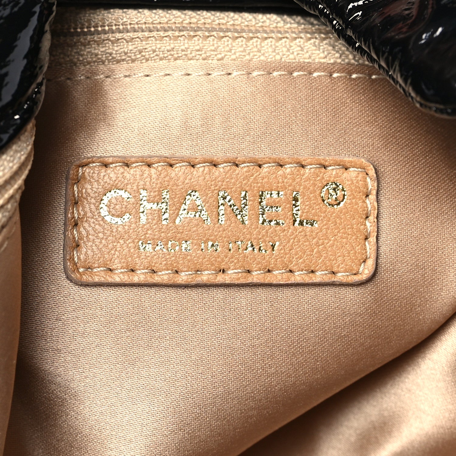 Chanel Vinyl XL Rock and Chain Flap Black 6 of 9