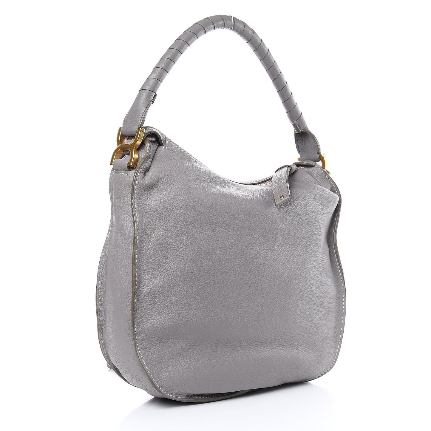 Calfskin Medium Marcie Hobo Cashmere Grey