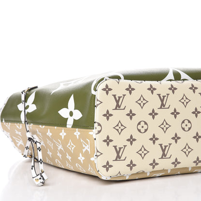 Louis Vuitton Monogram Giant Neverfull MM Kaki 6 of 11