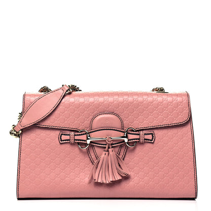 Gucci Microguccissima Medium Emily Chain Shoulder Bag Soft Pink 1 of 9