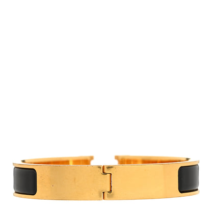 Hermes Enamel Narrow Clic Clac H Bracelet PM Black 3 of 4