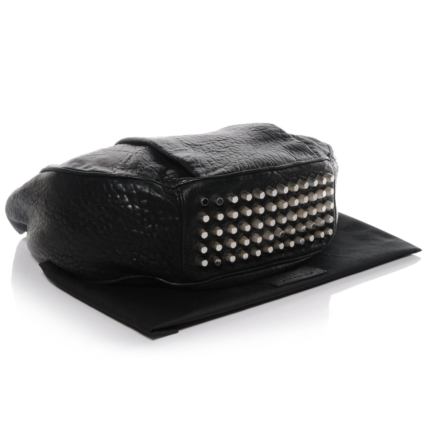 Textured Lambskin Morgan Hobo Black