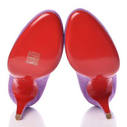 Christian Louboutin Suede Ron Ron 100 Pumps 37.5 Digitale 5 of 8