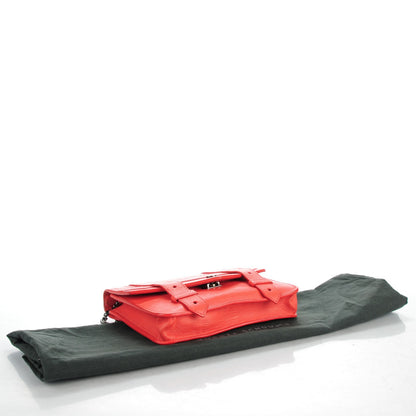Proenza Schouler Lambskin Large PS1 Chain Wallet Deep Coral 4 of 7