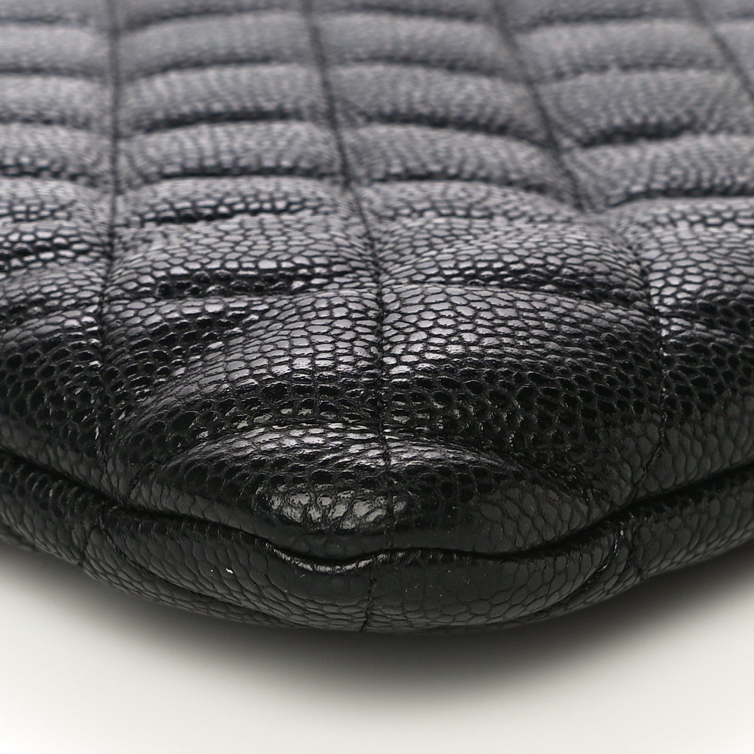 Chanel Caviar Quilted Large Cosmetic Case Black 9 of 10