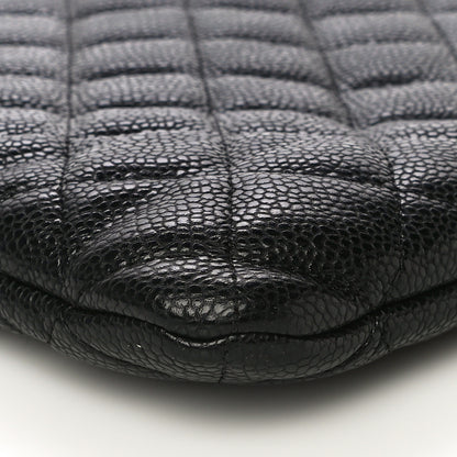 Chanel Caviar Quilted Large Cosmetic Case Black 9 of 10