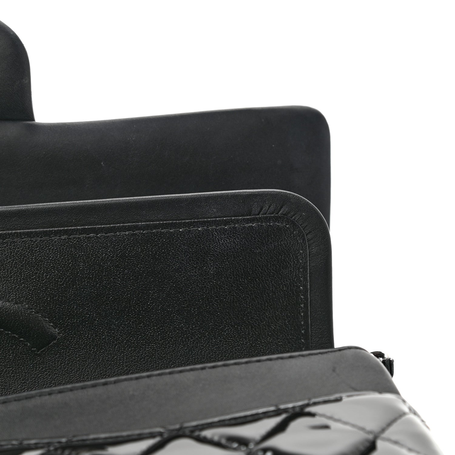 Chanel Patent Quilted Medium Double Flap Black 11 of 11