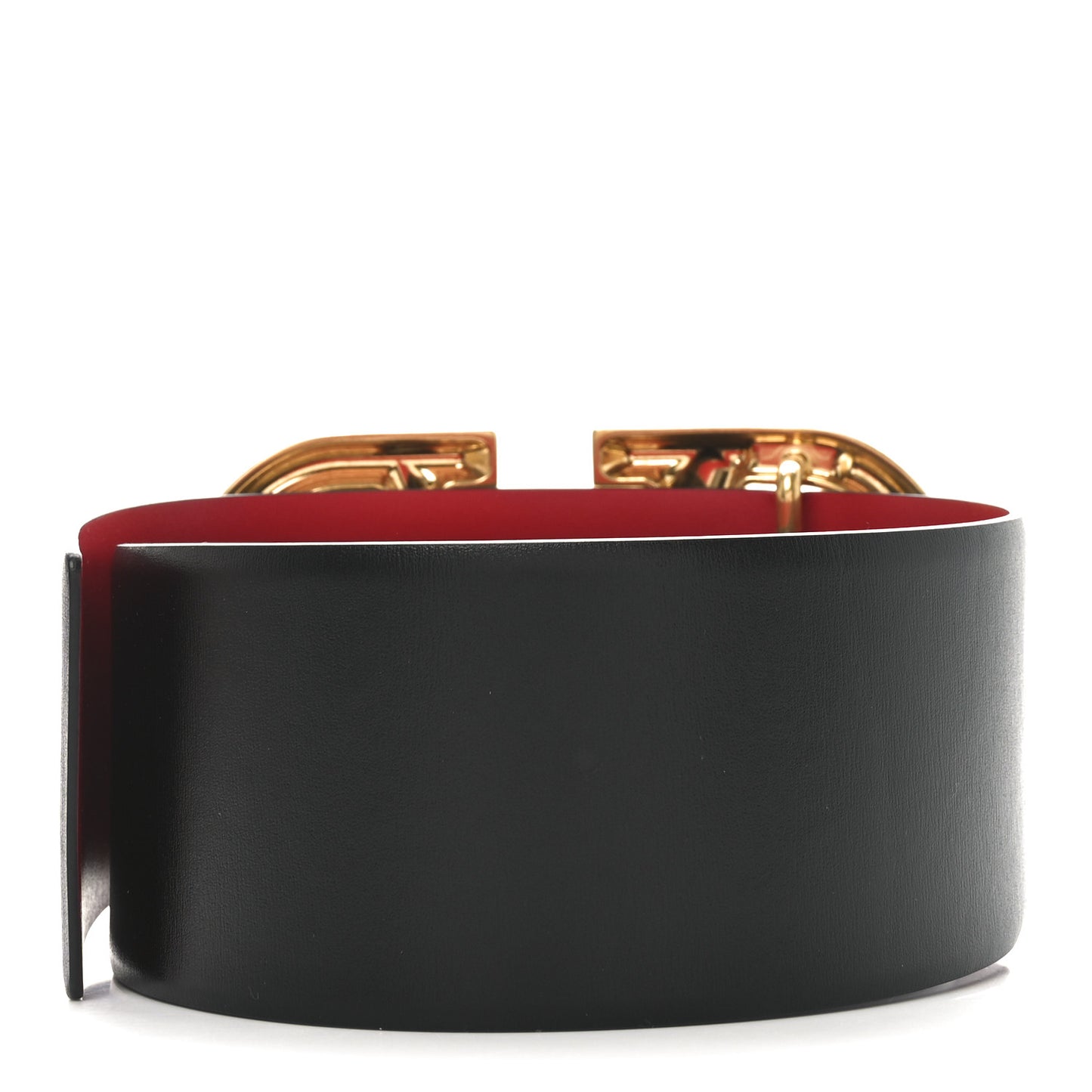 Glossy Calfskin VLogo Reversible 40mm Belt 85 34 Black Rouge Pur