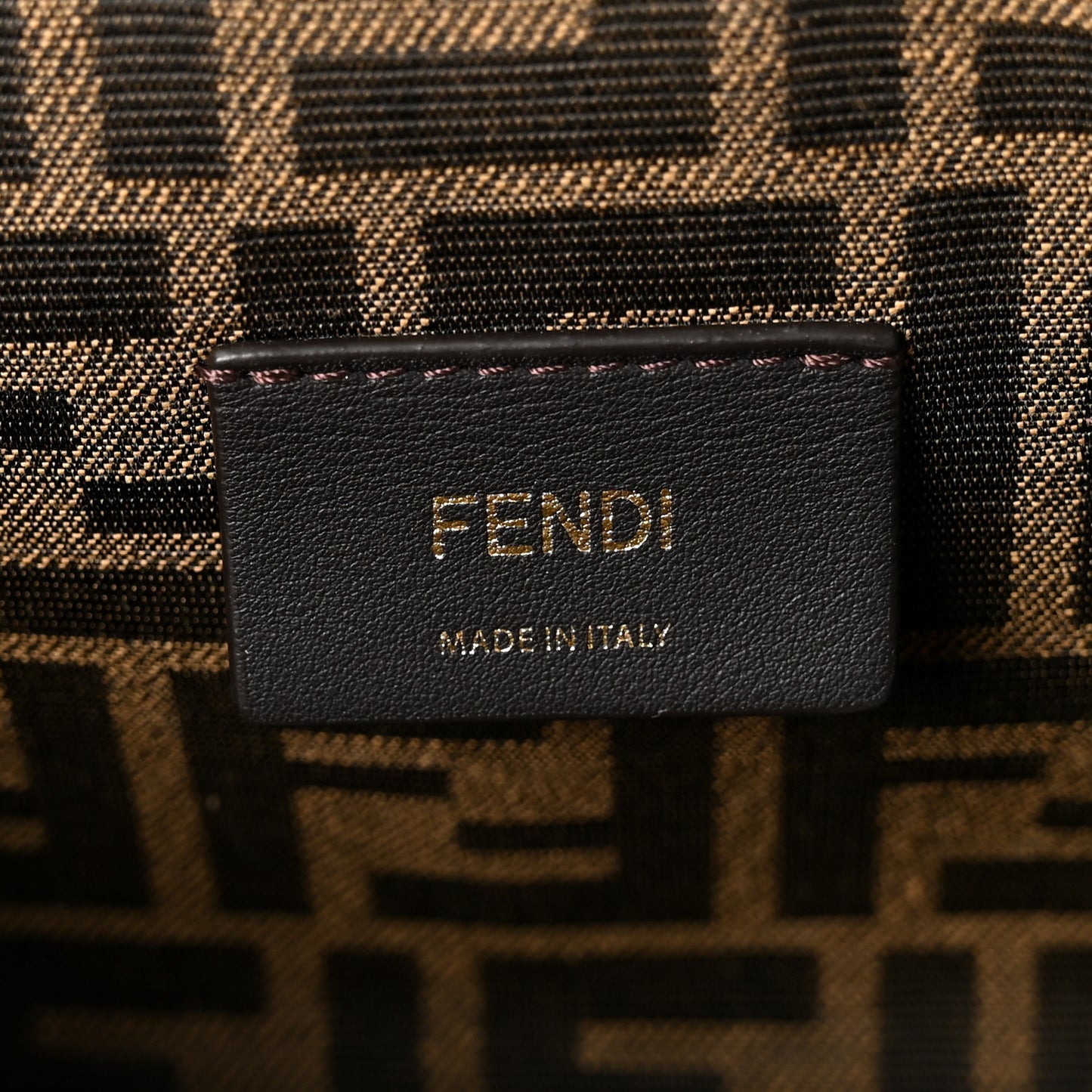 Shiny Nappa Small Fendi First Black