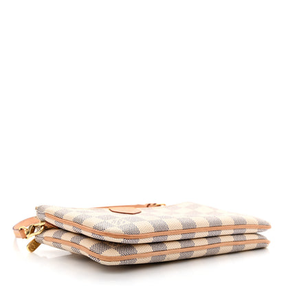Louis Vuitton Damier Azur Double Zip Pochette 4 of 13