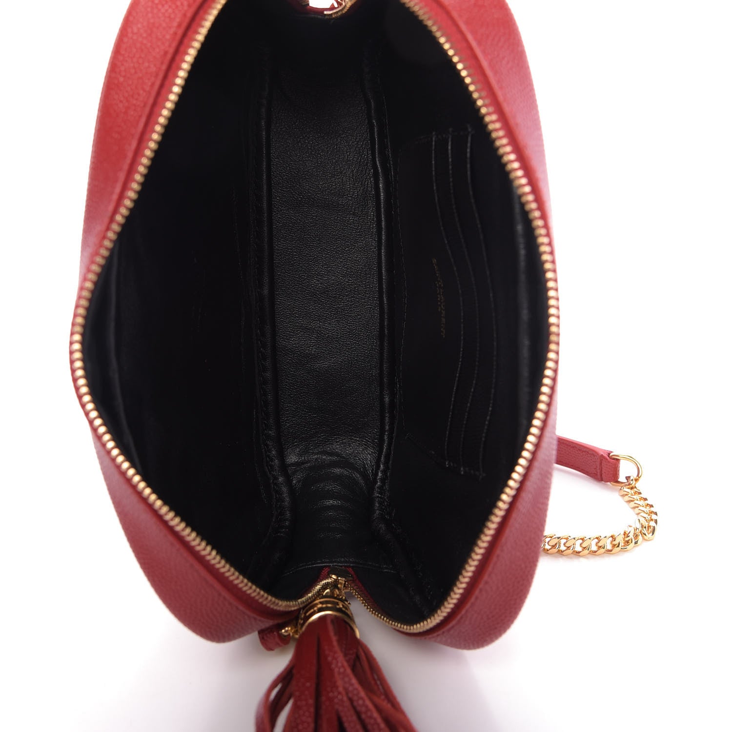 Saint Laurent Grain De Poudre Matelasse Monogram Mini Lou Camera Bag Eros Red 5 of 9