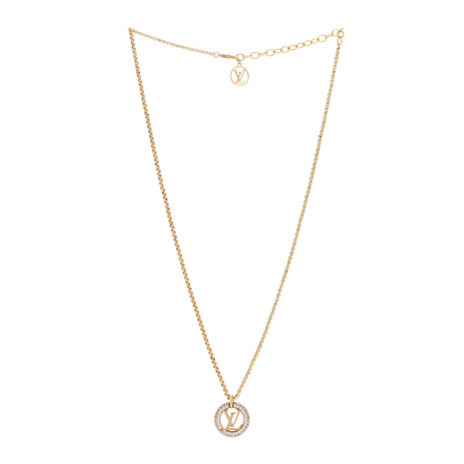 Louis Vuitton Metal Crystal Louise By Night Necklace 2 of 4