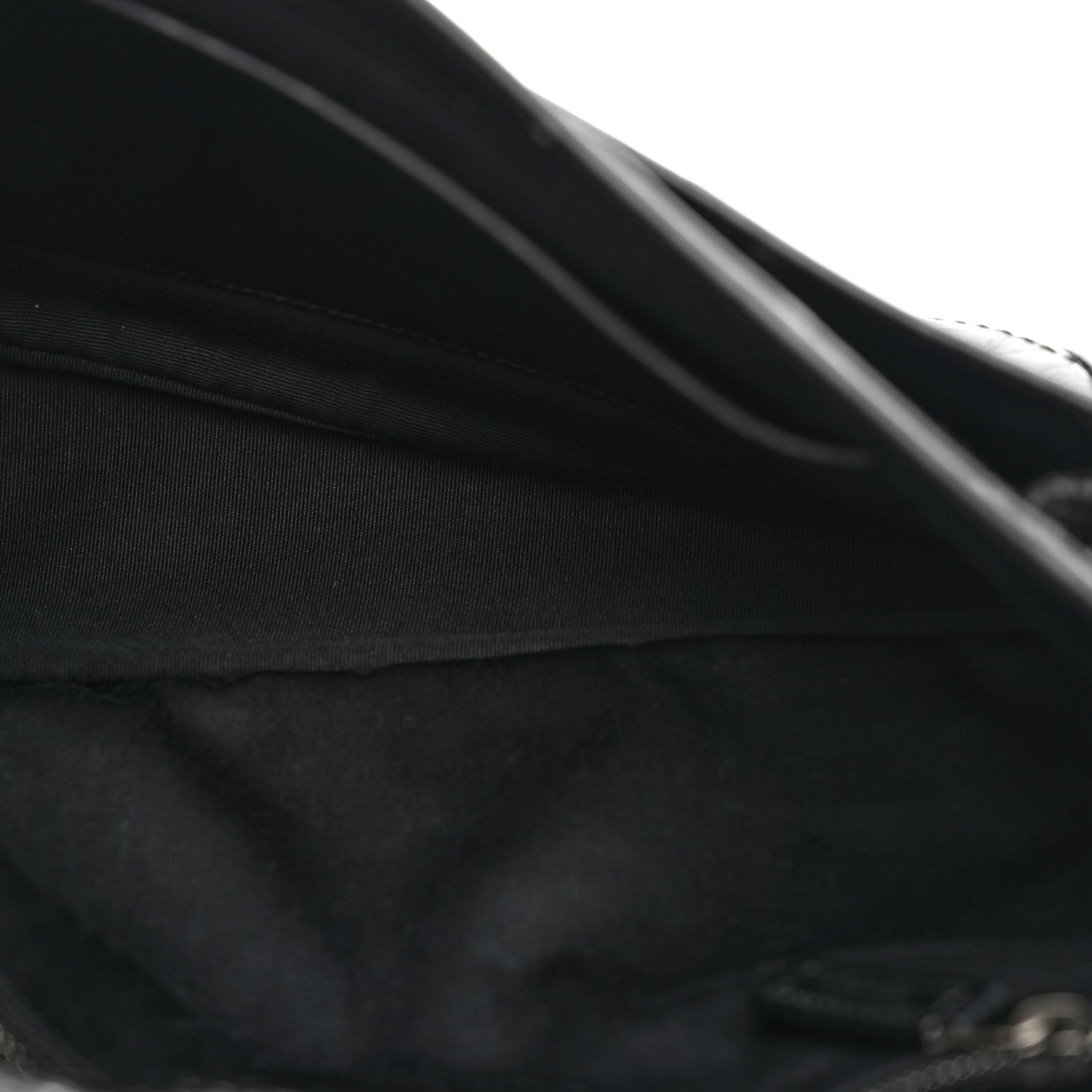 Saint Laurent Crinkled Calfskin Matelasse Monogram Medium Niki Chain Satchel Black 5 of 11