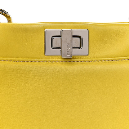 Fendi Nappa Mini Peekaboo Iconic Satchel Lime 8 of 12