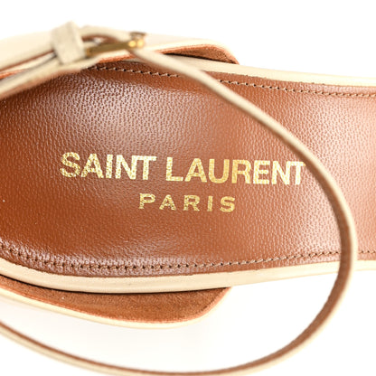 Saint Laurent Calfskin 110 Opyum Sandals 38.5 Real Beige 8 of 11
