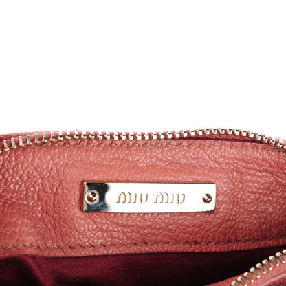 Miu Miu Goatskin Madras Bi-Color Crossbody Bag Orchidea 5 of 8
