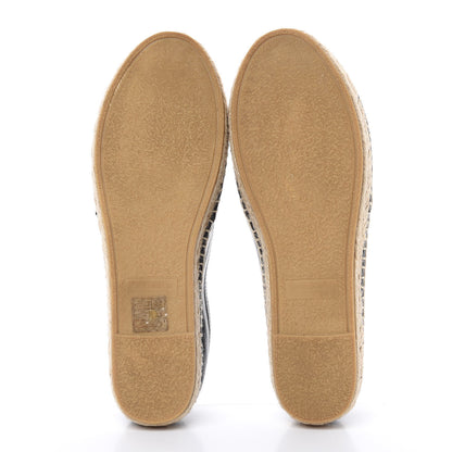 Saint Laurent Lambskin Monogram Espadrilles 37.5 Black 5 of 10