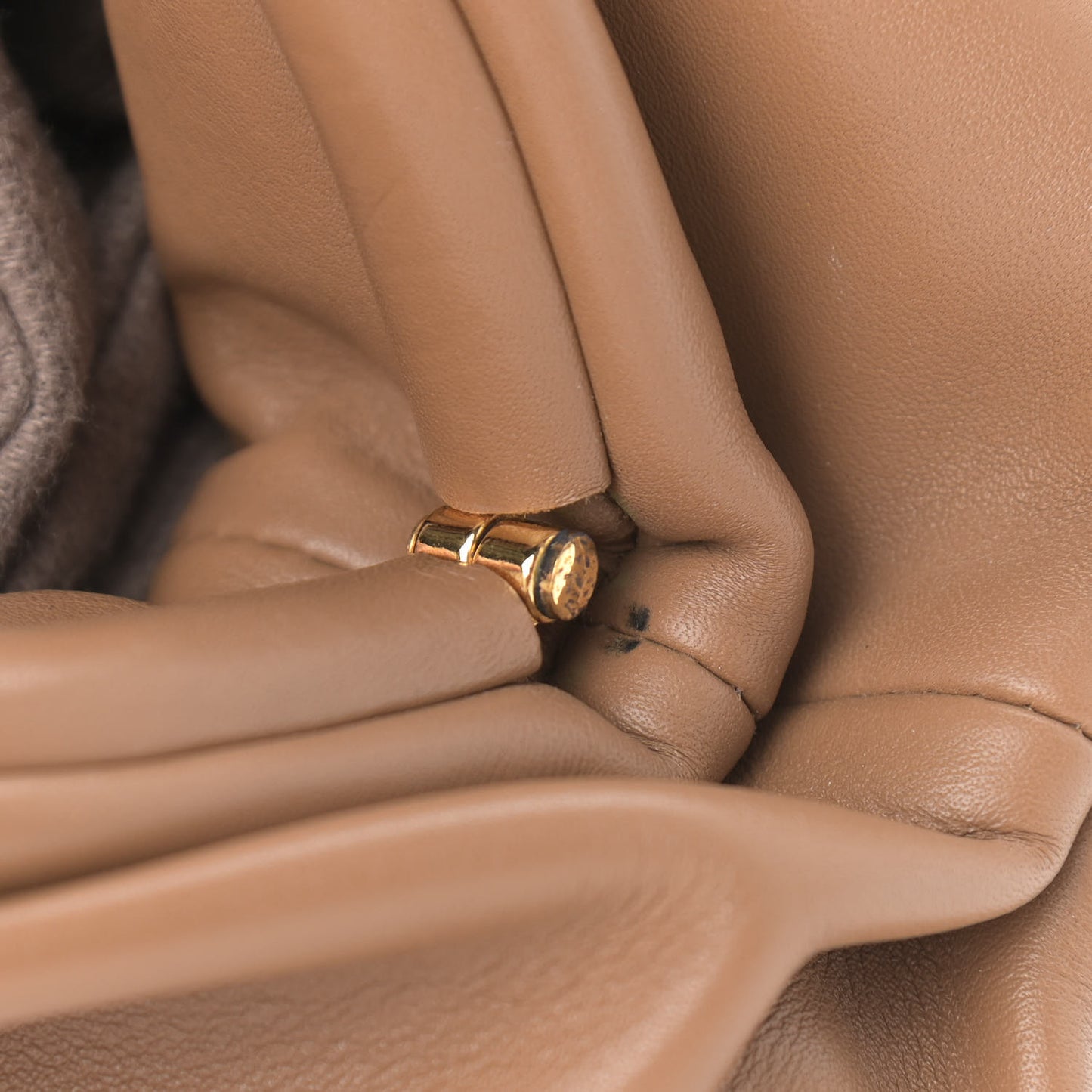 Butter Calfskin The Mini Pouch Camel